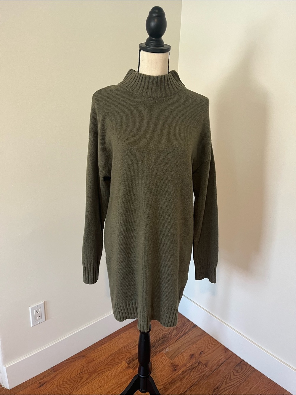 BP Olive Green Knit Sweater Dress